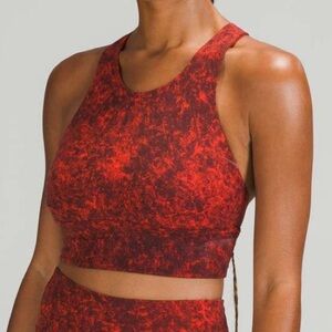 Lululemon Longline Wunder Train Bra Medium Support, C/D Cup size 4 NWOT W2CYJS